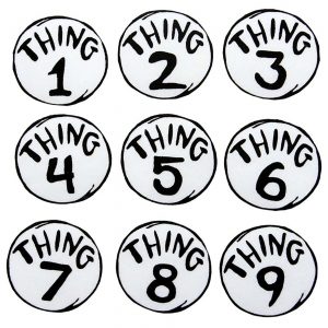 Thing 1-9 Patches Set