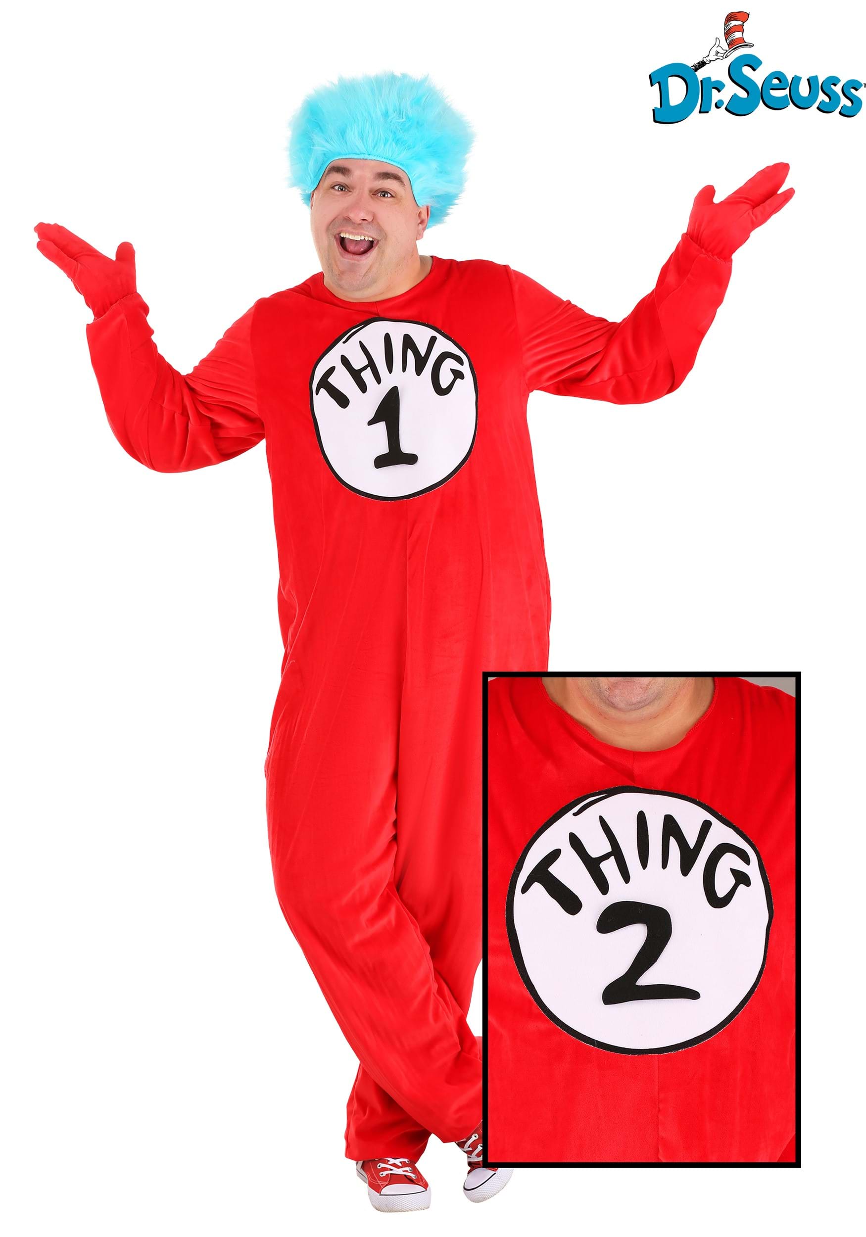 Thing 1&2 Adult Plus Size Costume