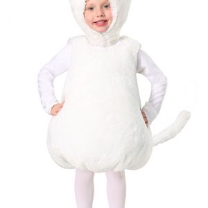 Toddler Bubble Body White Kitty Costume