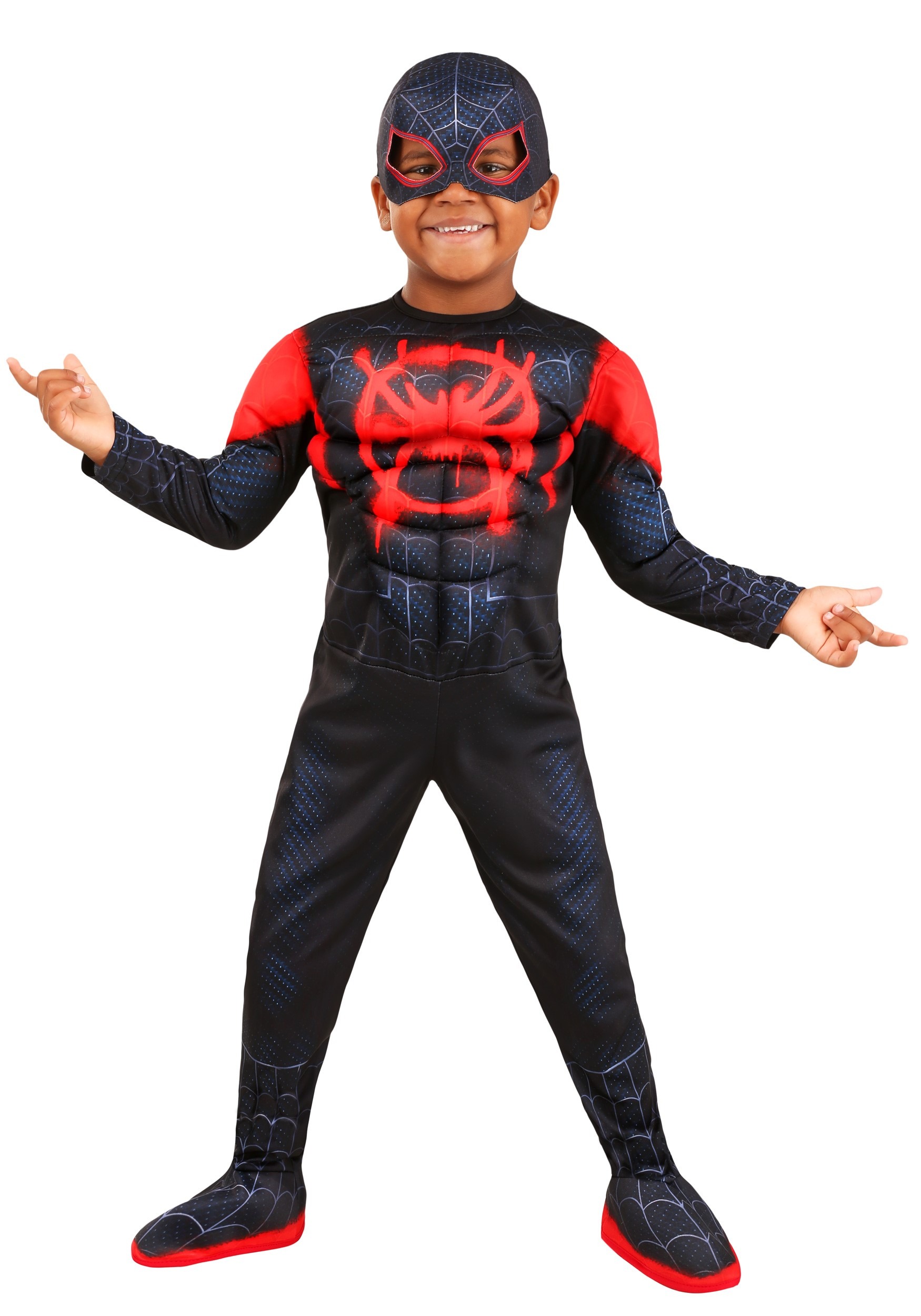 Toddler Deluxe Spiderman Miles Morales Costume