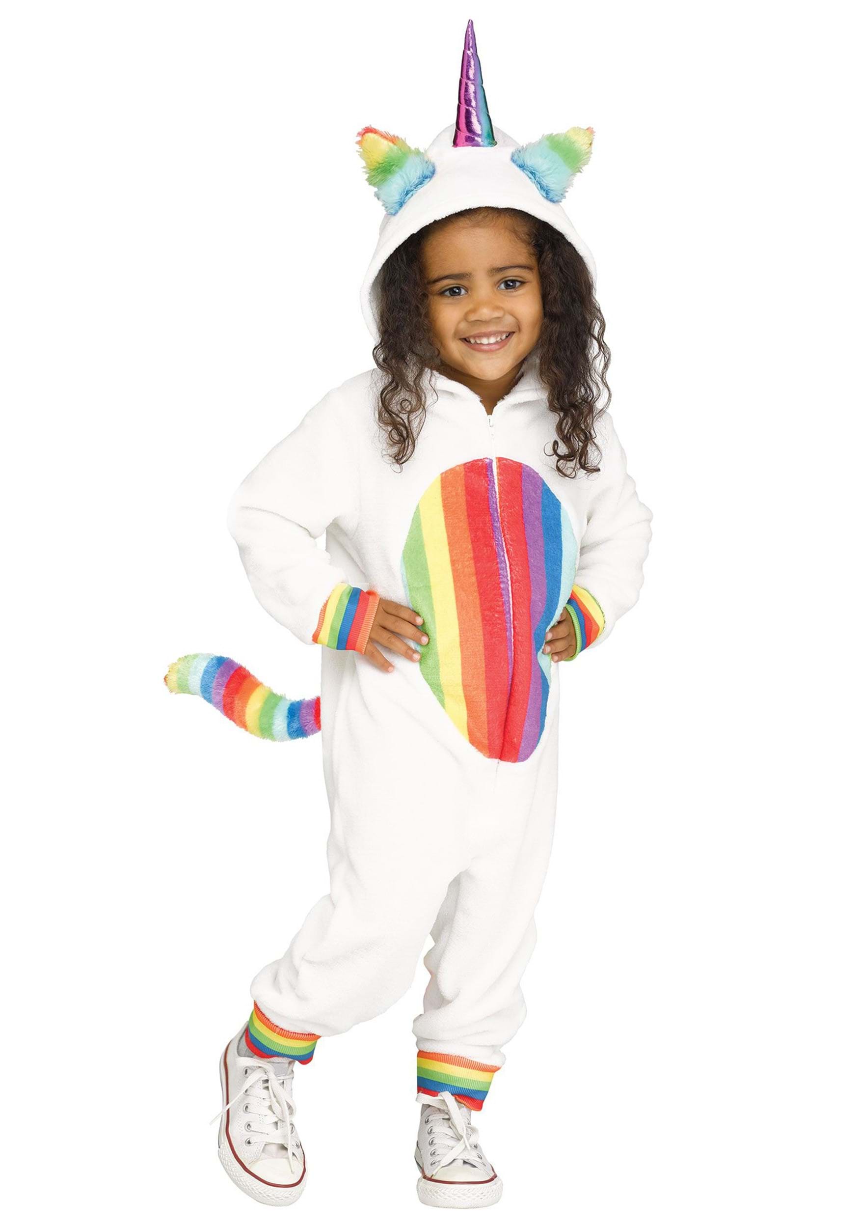 Toddler Girl’s Rainbow Unicorn Costume
