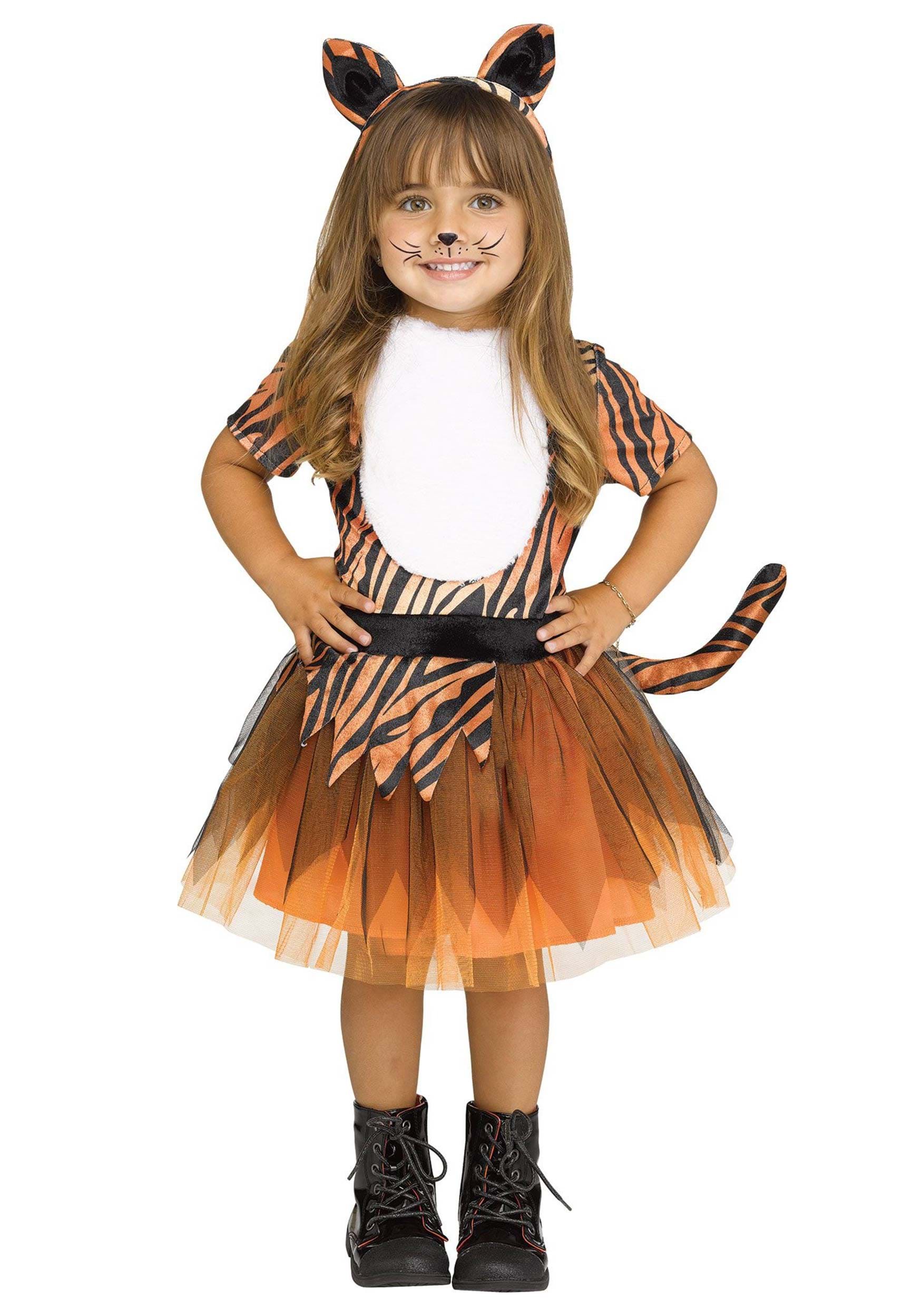 Toddler Girls Tutu Tiger Costume