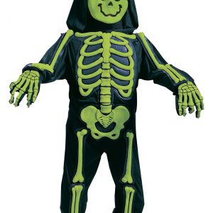 Toddler Green Skeleton Costume