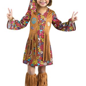 Toddler Peace & Love Hippie Costume for Girls