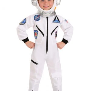 Toddler White Astronaut Jumpsuit Costume