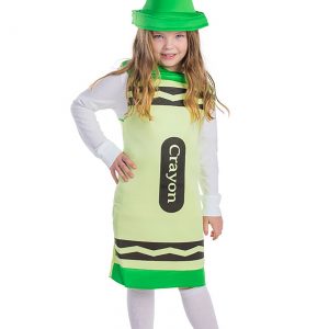 Toddler's Green Crayon Costume