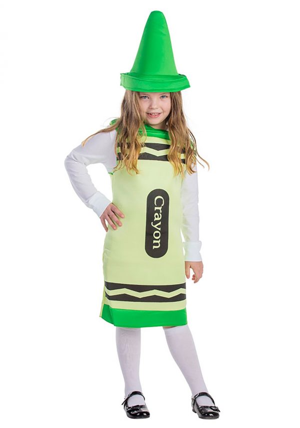 Toddler's Green Crayon Costume