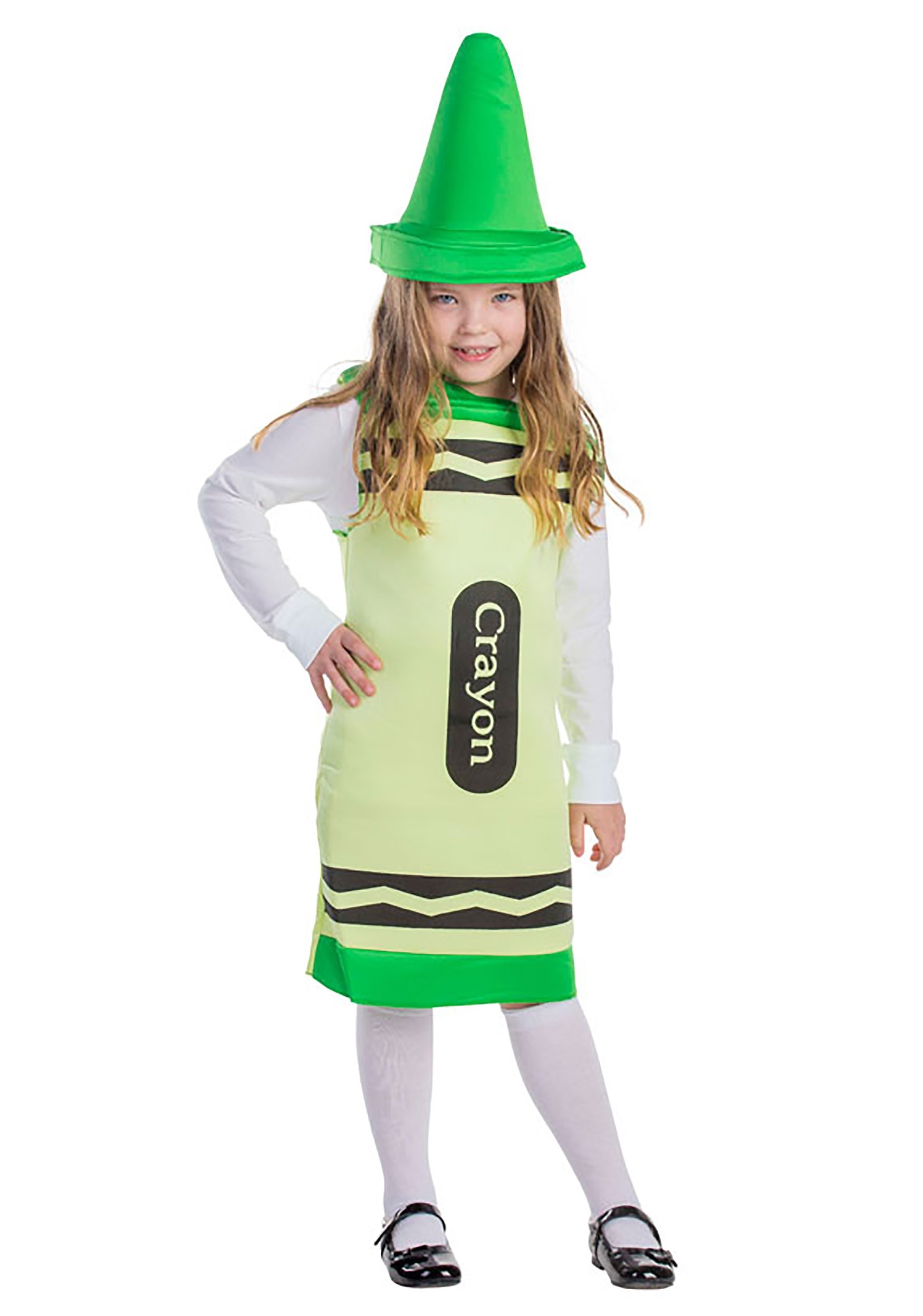 Toddler’s Green Crayon Costume