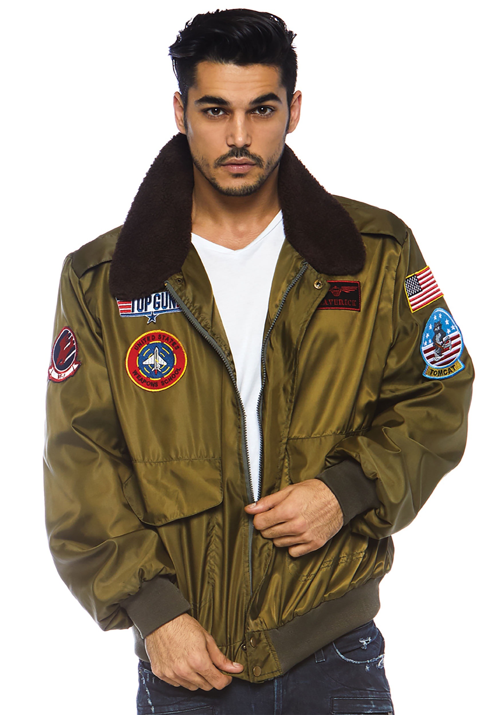 Top Gun Men’s Nylon Bomber Jacket Costume