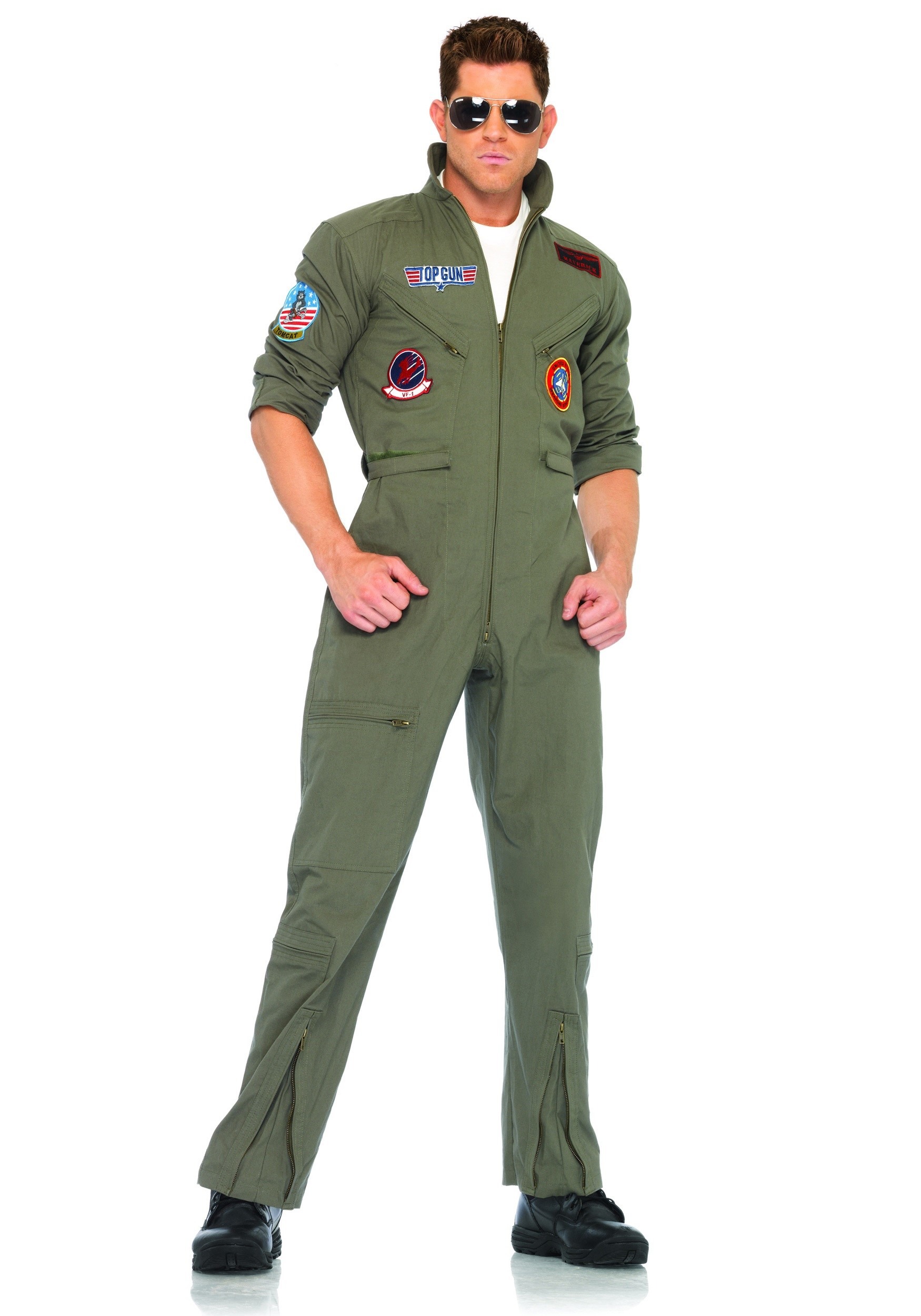 Top Gun Plus Size Jumpsuit Costume