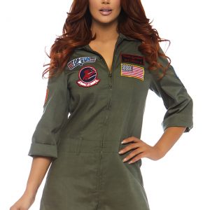 Top Gun Women's Flight Suit Romper Costume