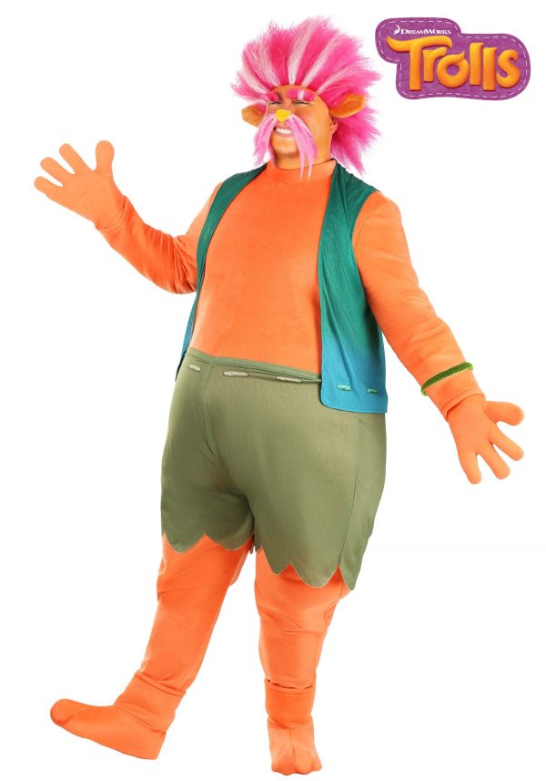 Trolls Adult Plus Size King Peppy Costume