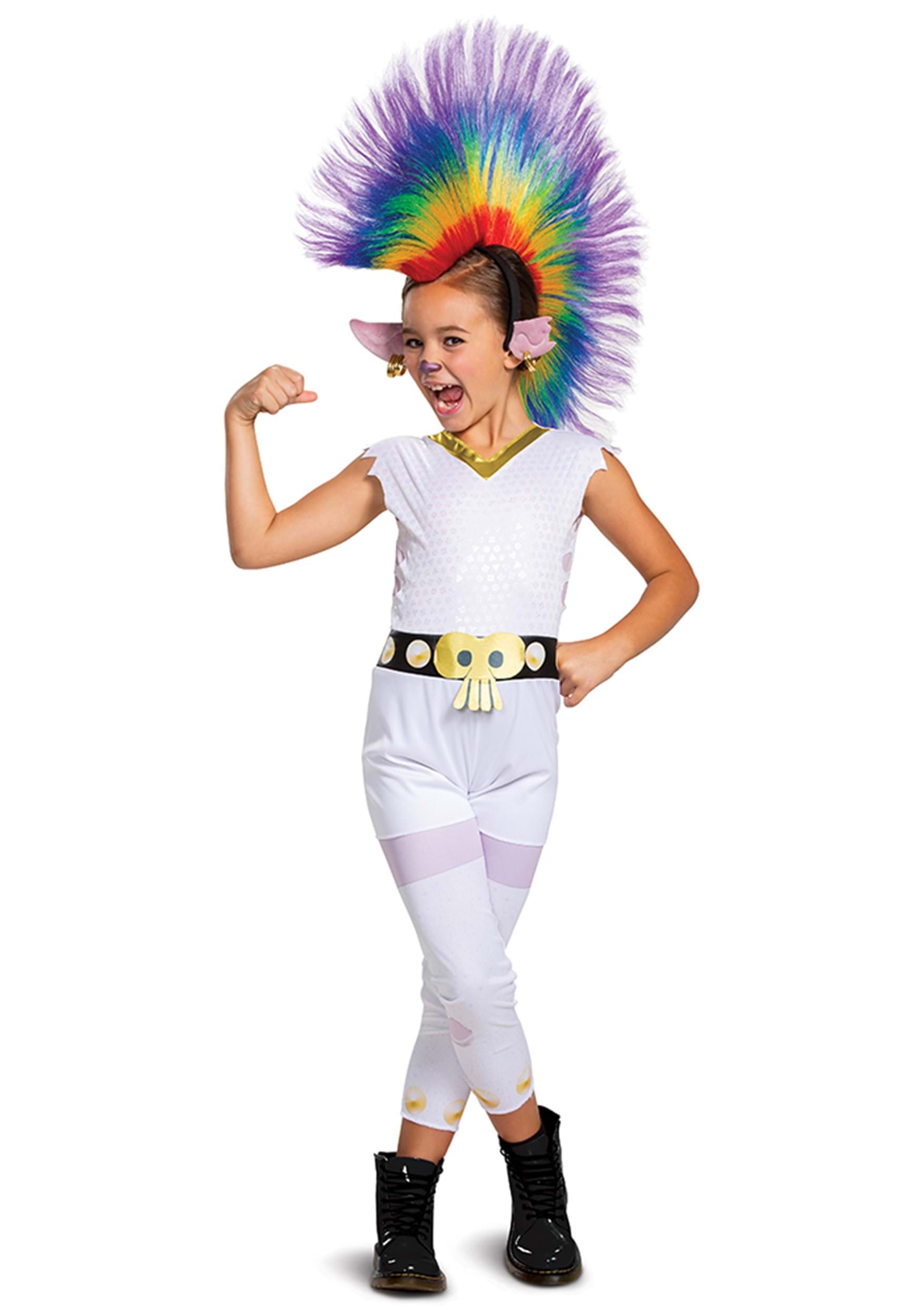 Trolls Barb Rainbow Classic with Wig Costume