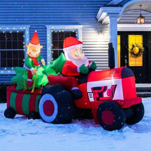 Trucker Santa Christmas Deliveries Decoration