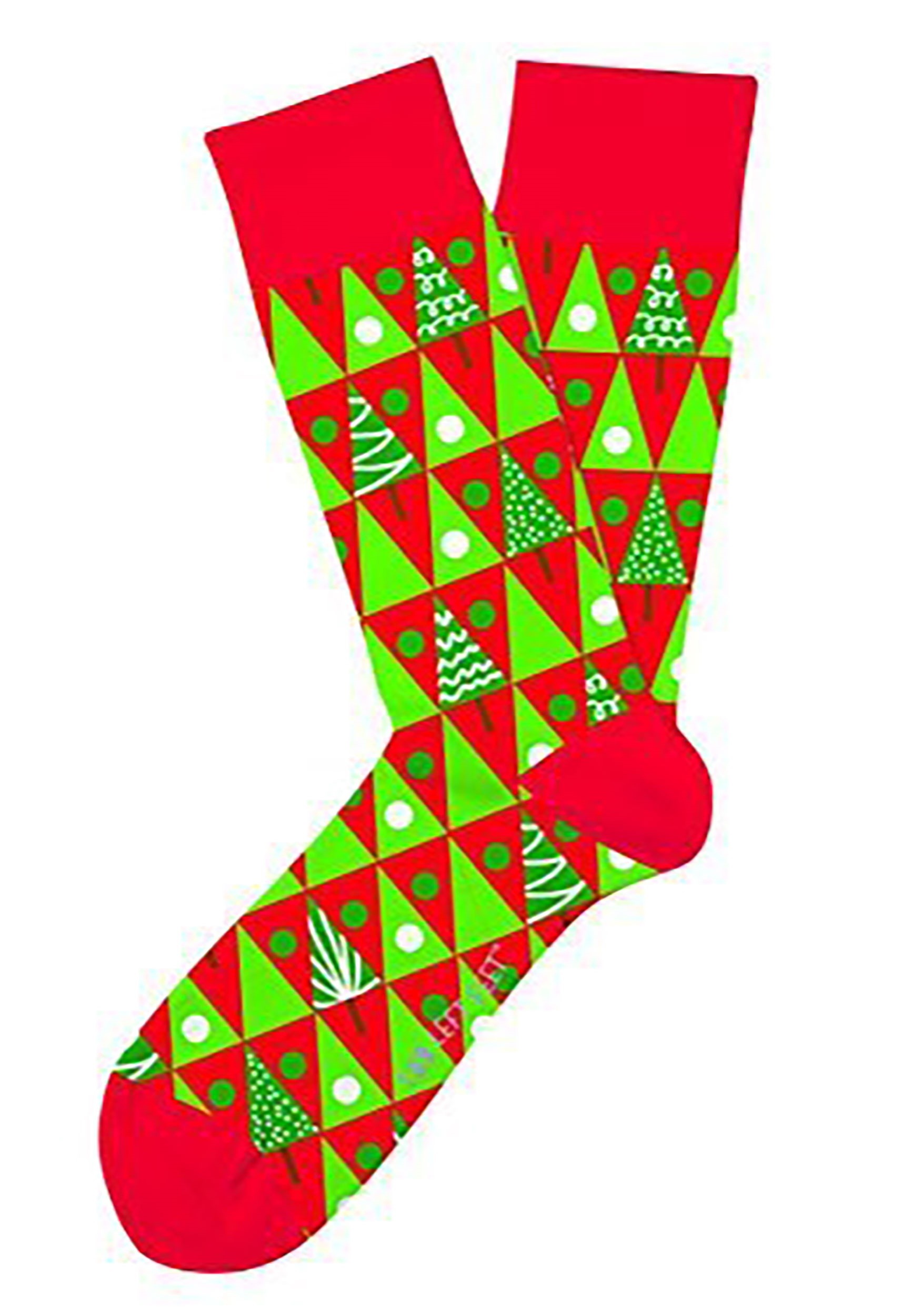 Two Left Feet Christmas Pine Grove Adult Socks