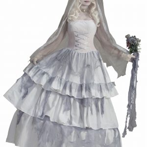 Victorian Ghost Bride Costume for Women