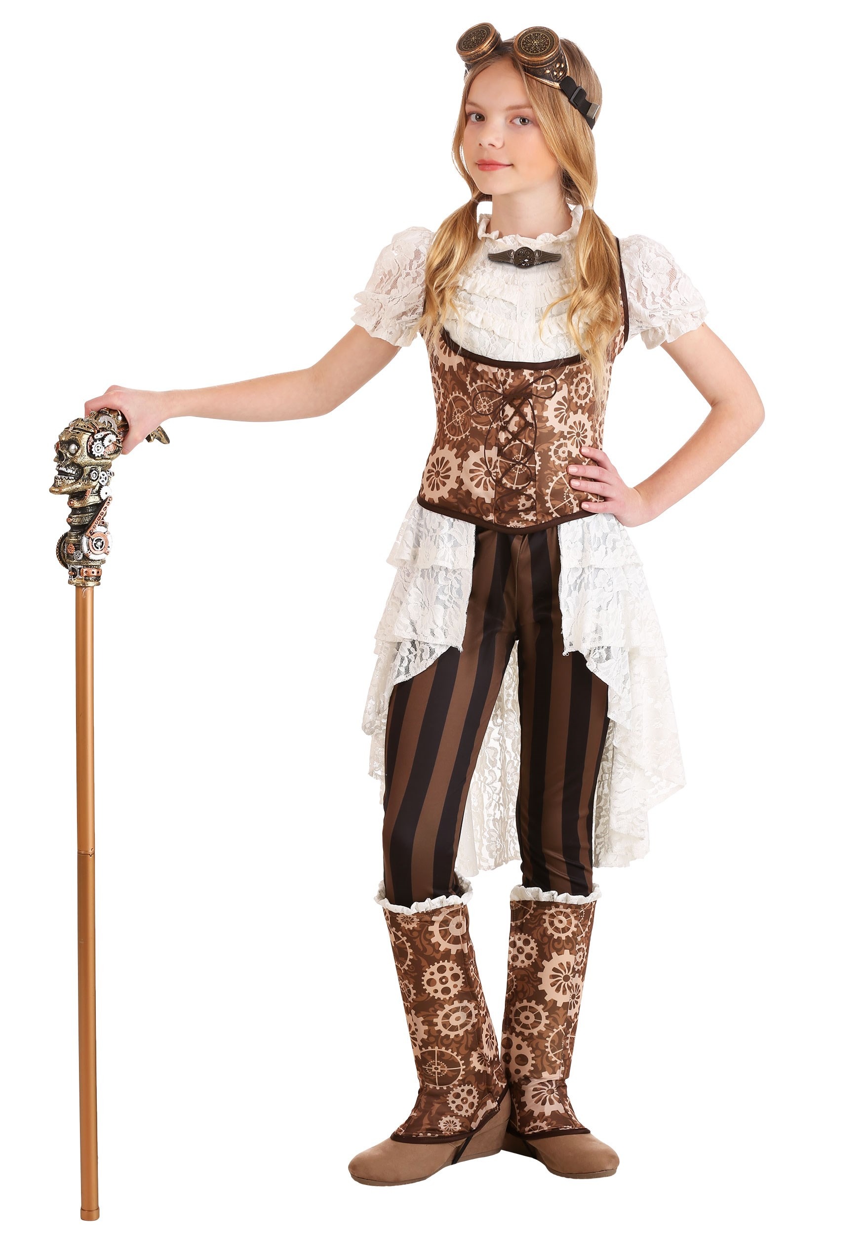 Victorian Steampunk Lady Costume for Girls