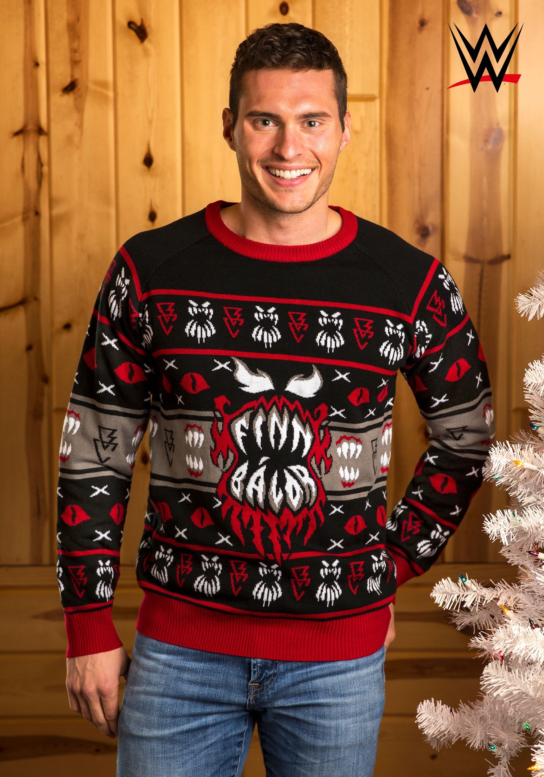 WWE Finn Balor Ugly Christmas Sweater