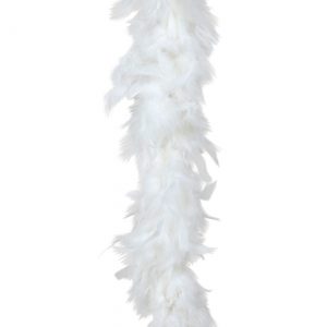White 80 Gram Feather Boa for Women