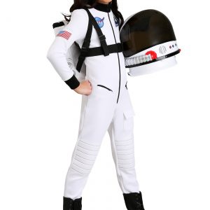White Astronaut Costume Girl's