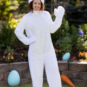 White Bunny Costume for Adults
