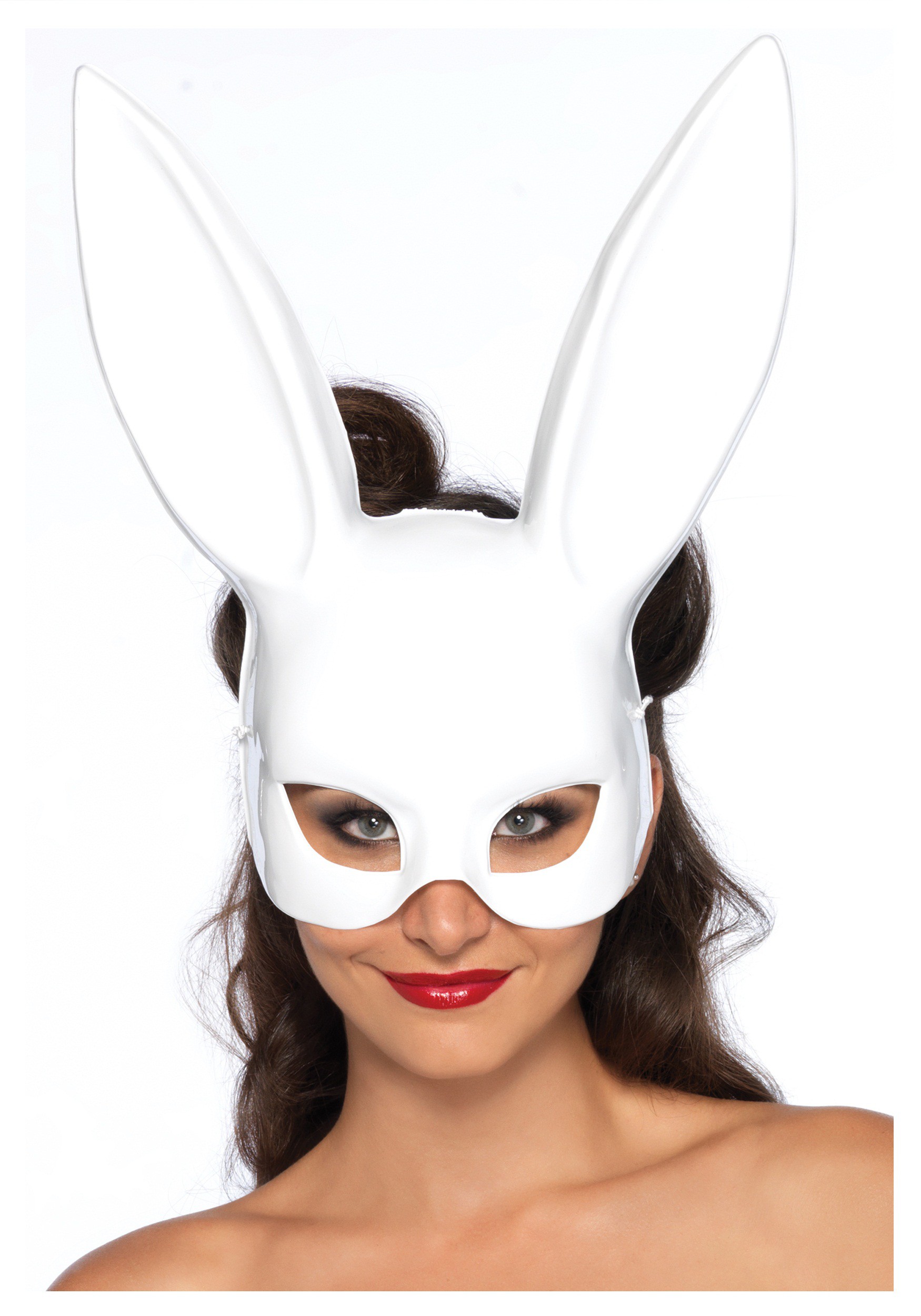 White Bunny Mask for Adults