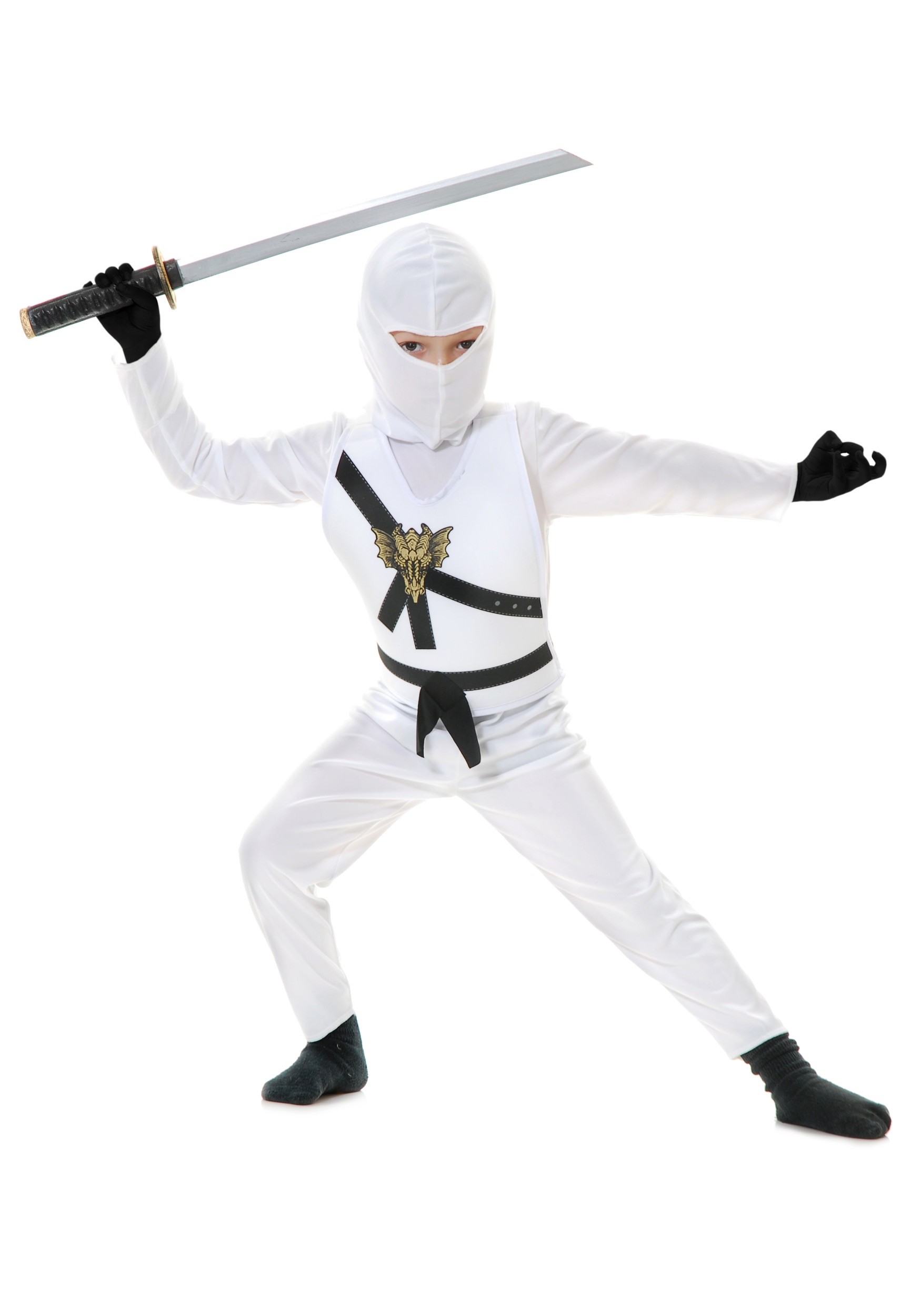 White Child Ninja Costume