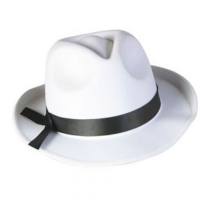 White Fedora Costume Hat