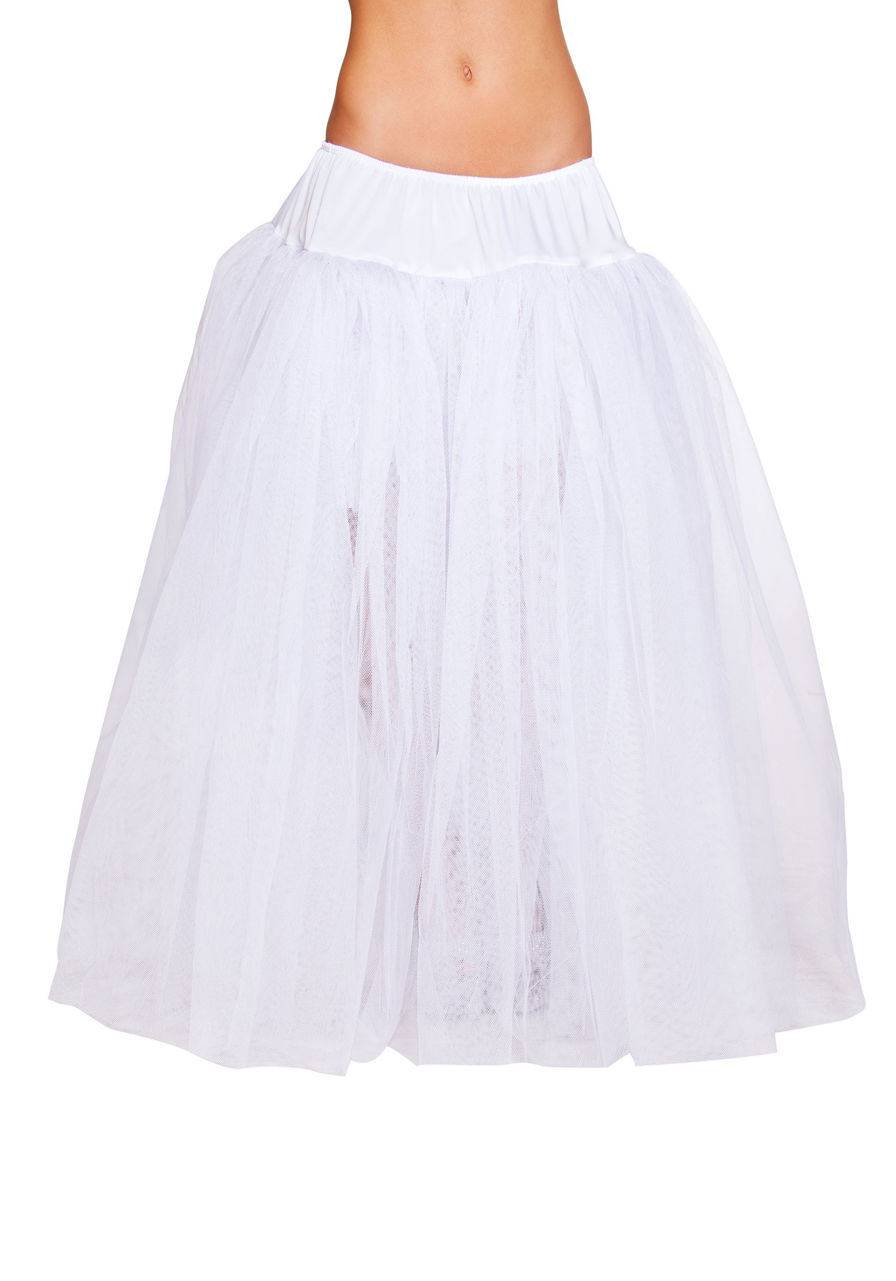 White Long Petticoat Accessory