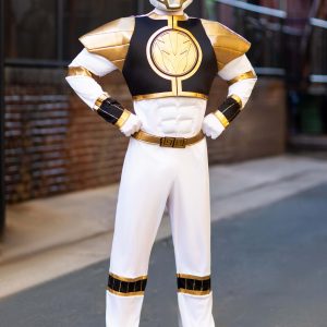 White Ranger Classic Muscle Adult Costume