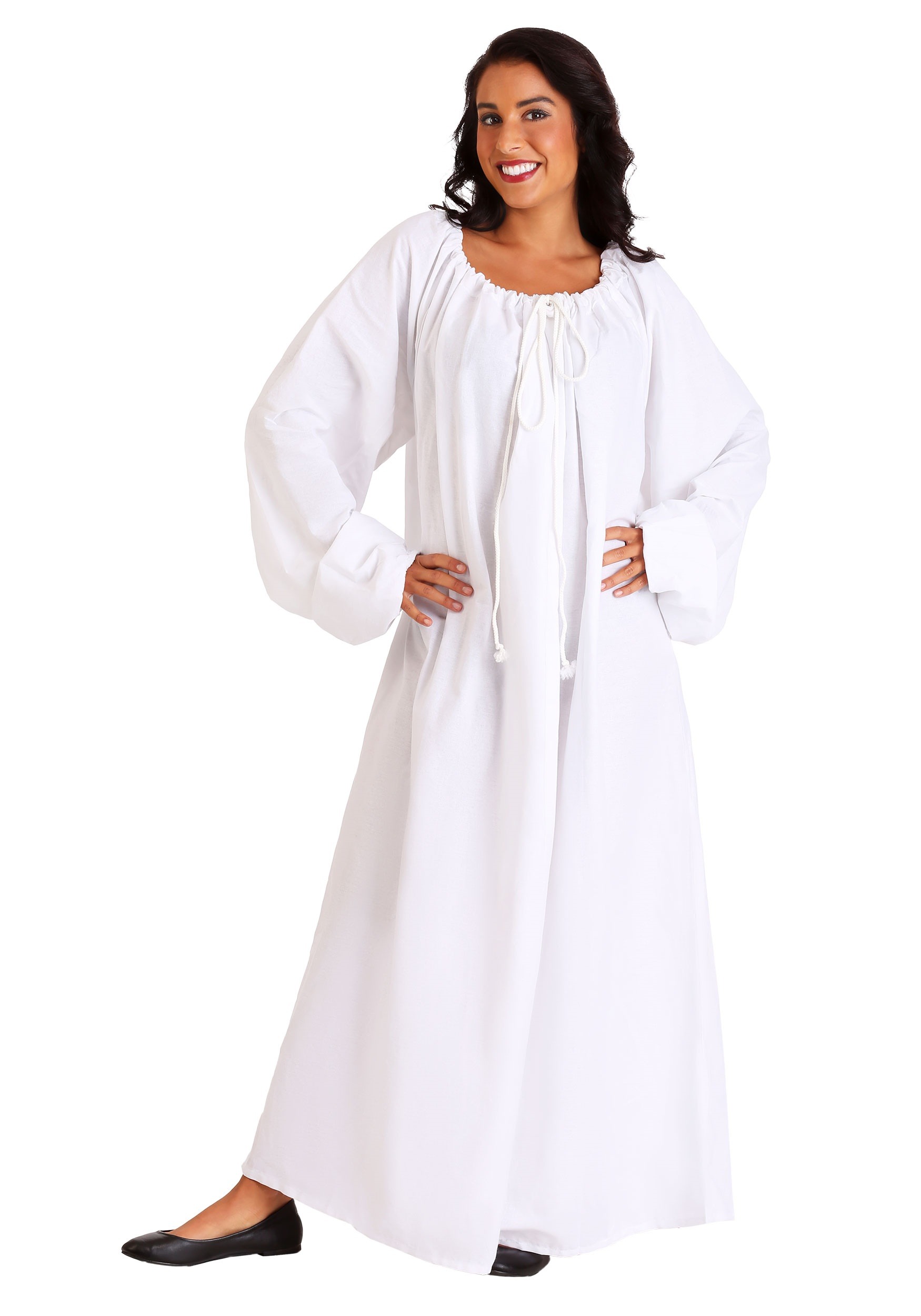 White Renaissance Chemise Costume for Women