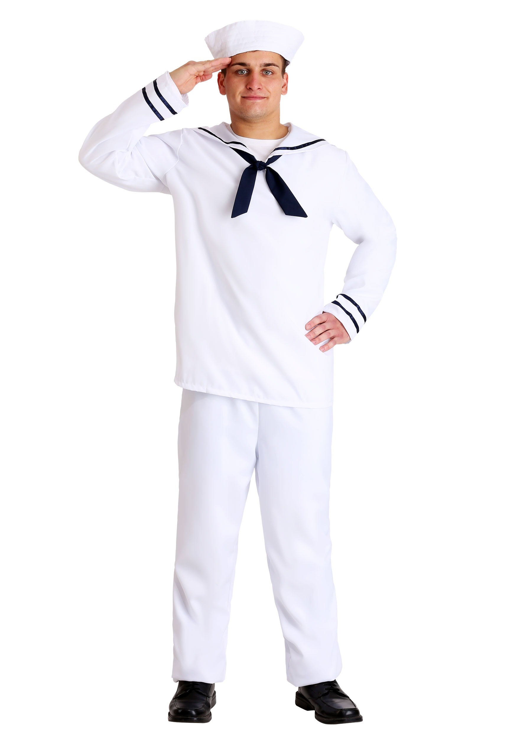 White Sailor Costume for Men
