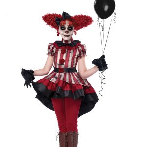 Wicked Clown Costume Girl's
