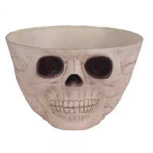 Wide Skull Candy Bowl Decoration