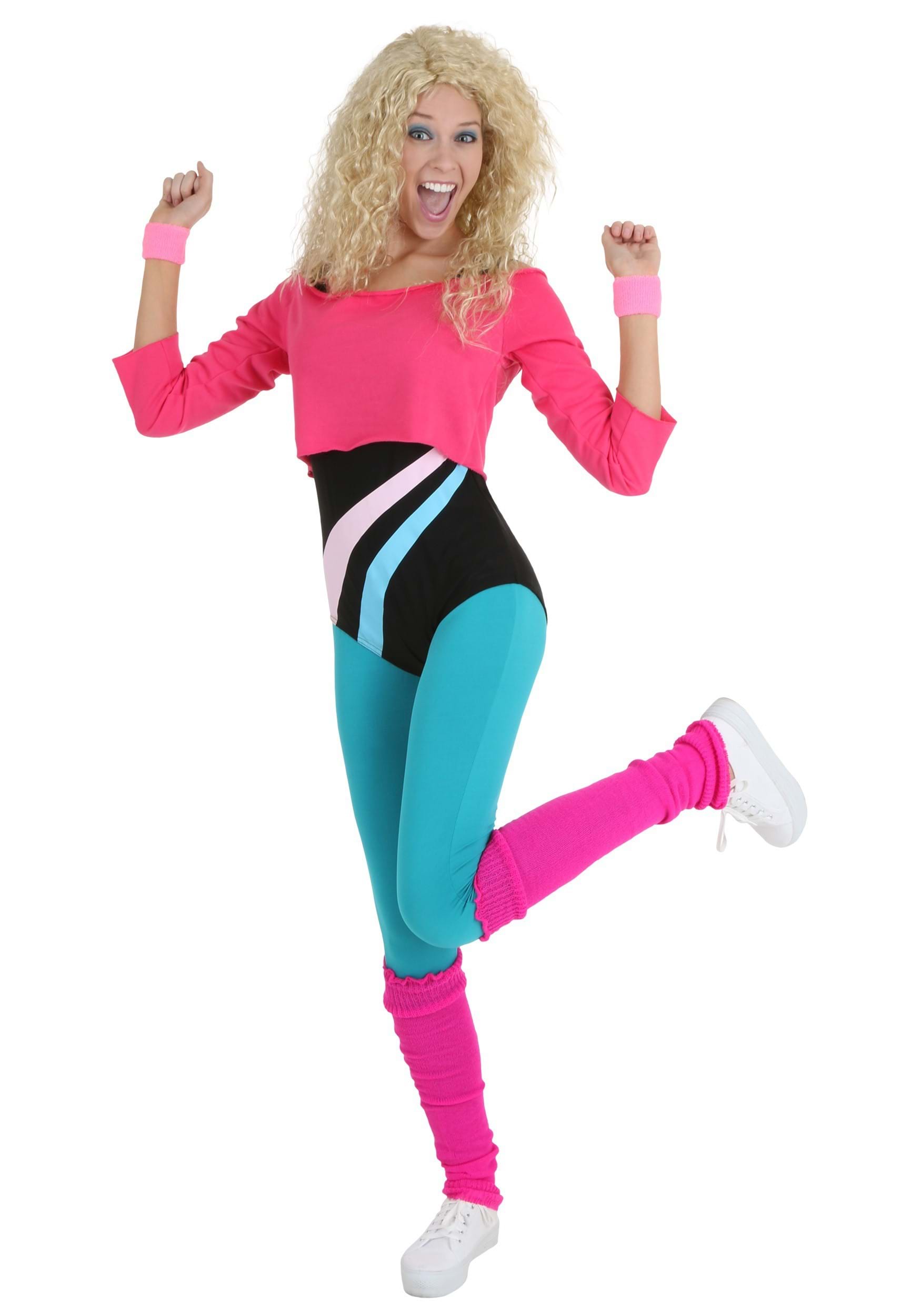 Women’s 80’s Workout Girl Costume