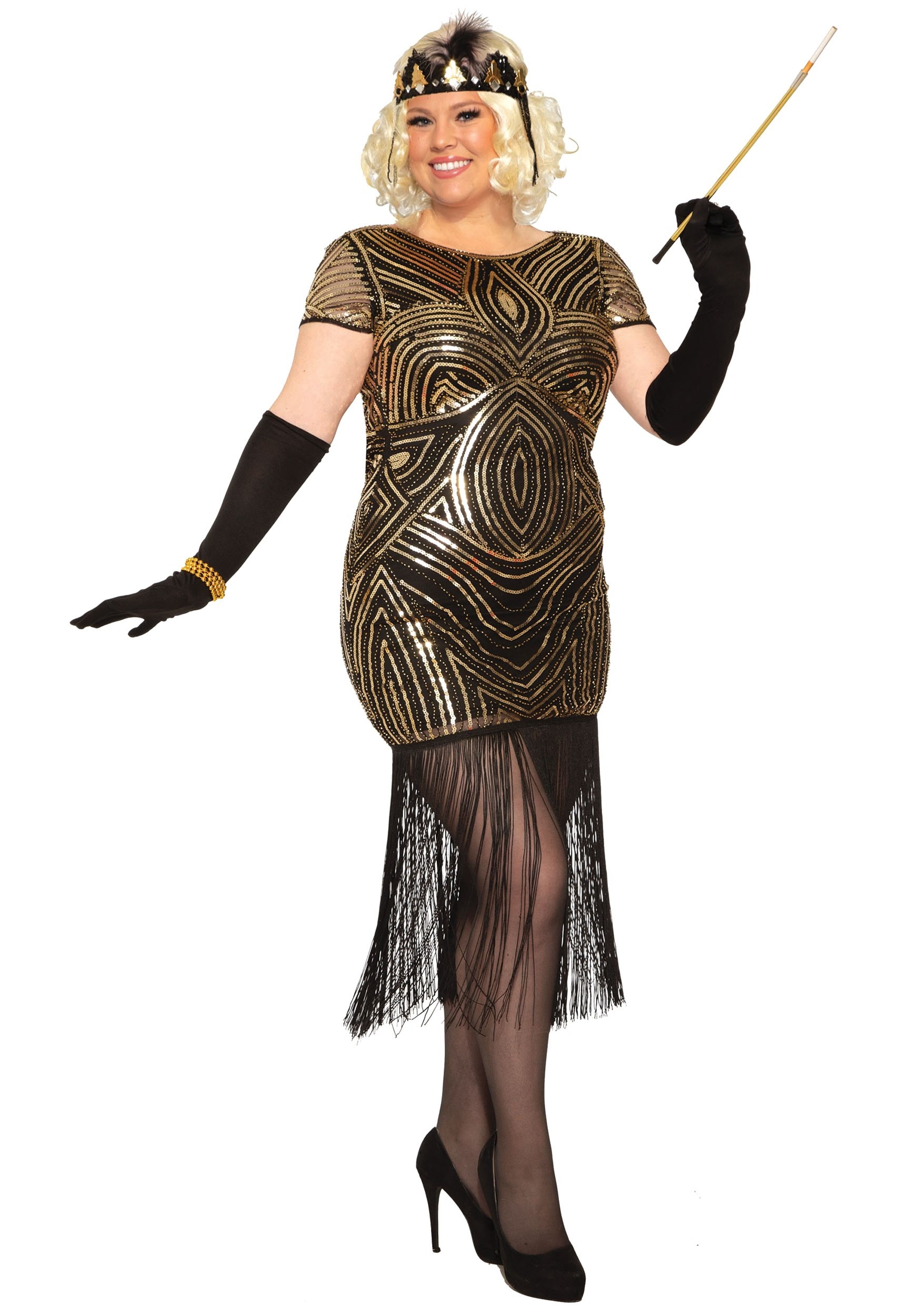 Women’s Art Deco Plus Size Flapper Dress Costume