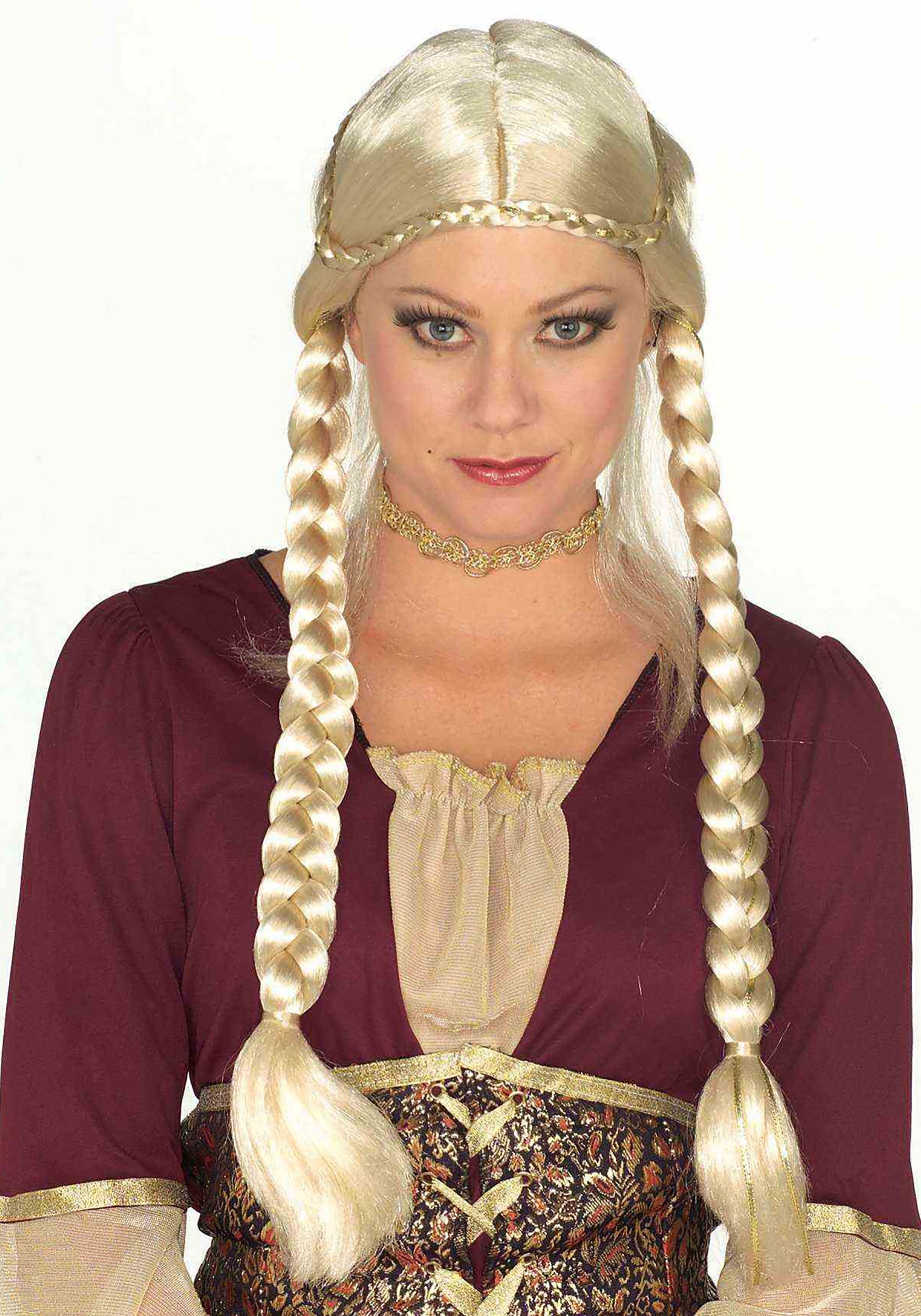 Women’s Blonde Renaissance Braided Wig