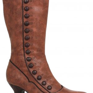 Women's Brown Victorian Spat Boot