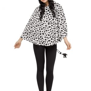 Women's Cow Hooded Poncho Costume