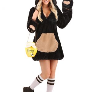 Women's Cozy Brown Bear Costume