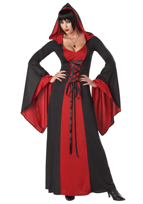 Women's Deluxe Hooded Robe Costume