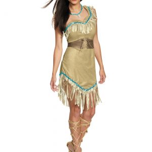 Womens Deluxe Pocahontas Costume
