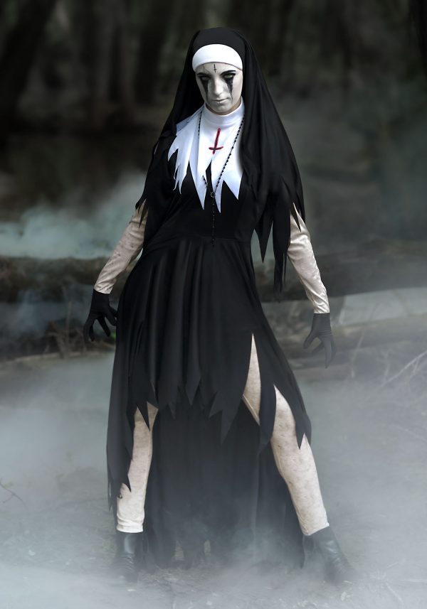 Women's Dreadful Nun Plus Size Costume