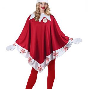 Women's Elf on the Shelf Poncho Costume
