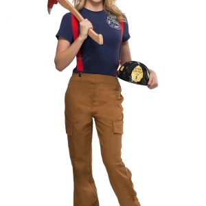Womens Fire Captain Plus Size Costume