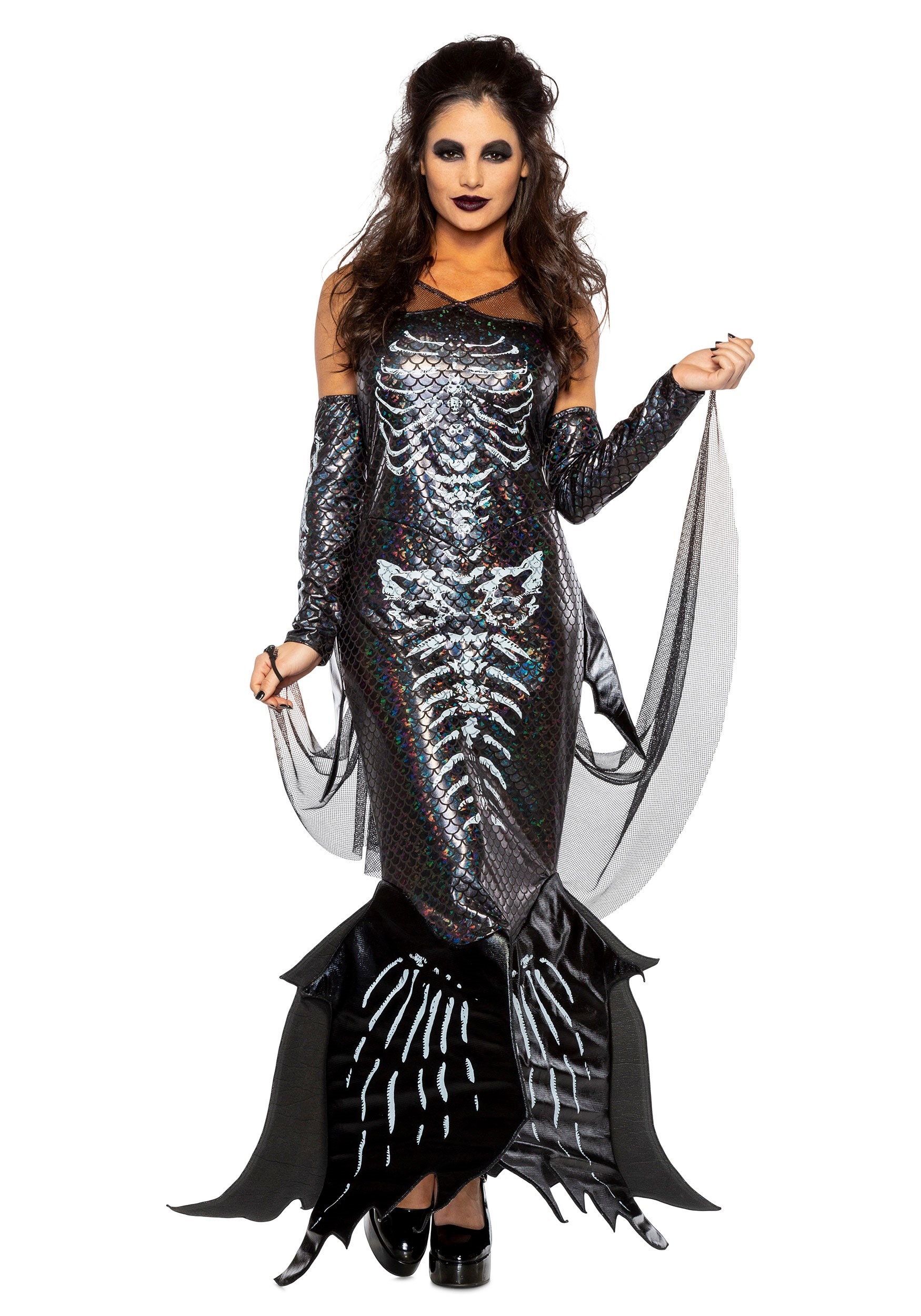 Women’s Glamour Skeleton Mermaid Costume