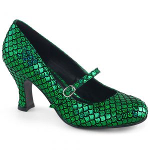 Women's Green Mermaid Heels