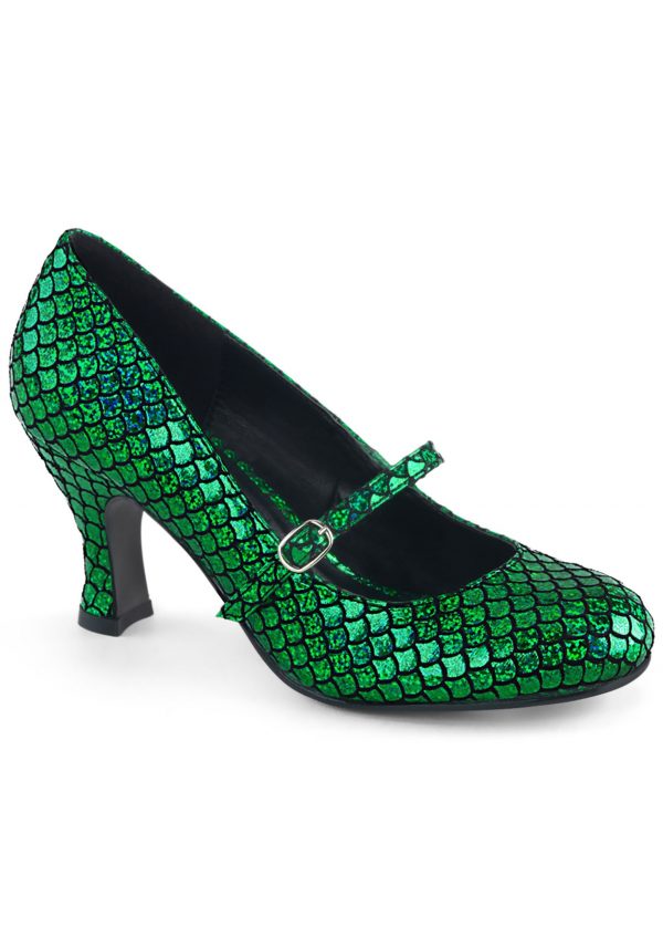 Women's Green Mermaid Heels