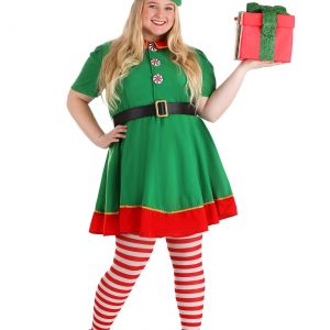 Women's Holiday Elf Plus Size Costume
