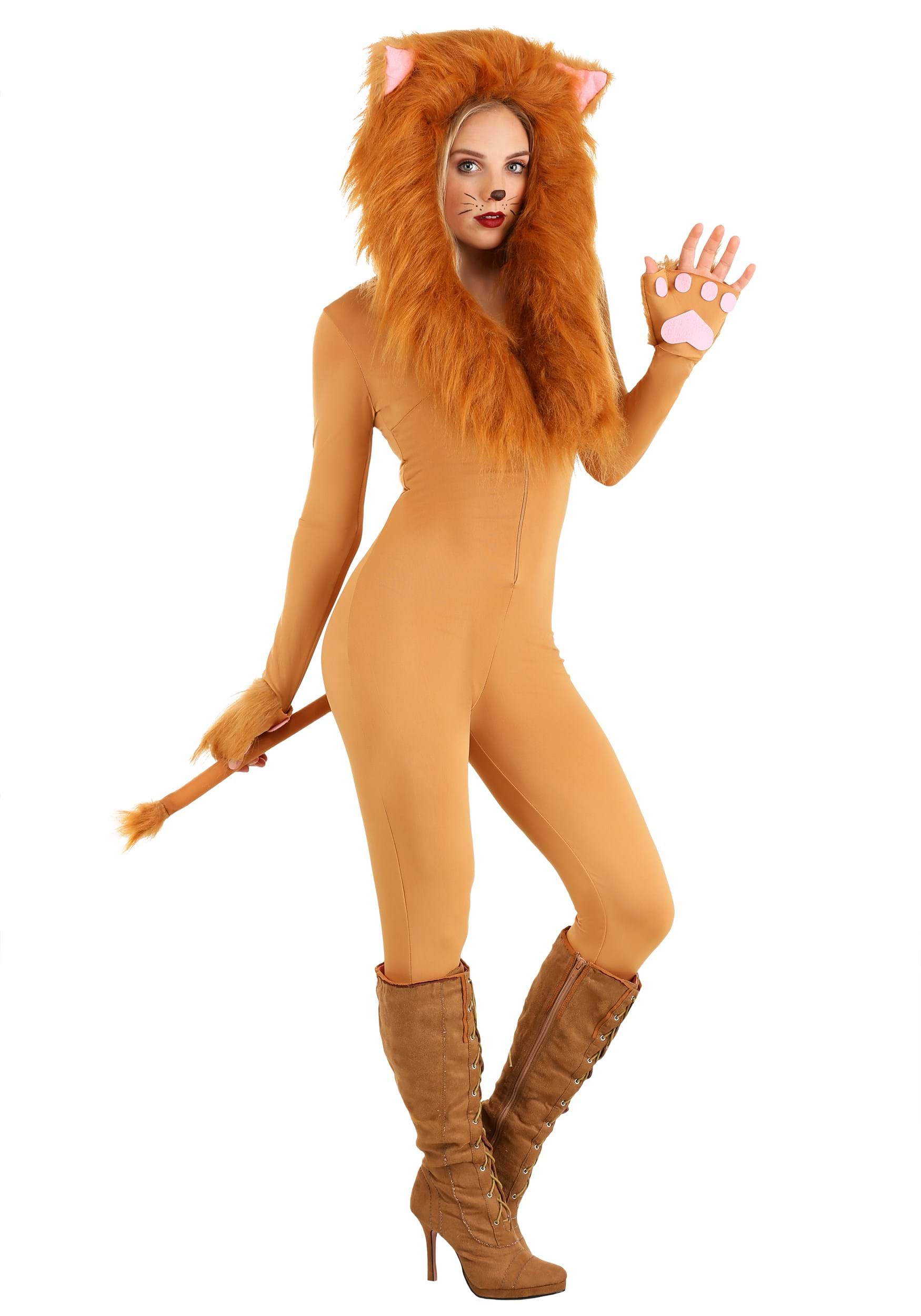 Women’s Hooded Lion Costume
